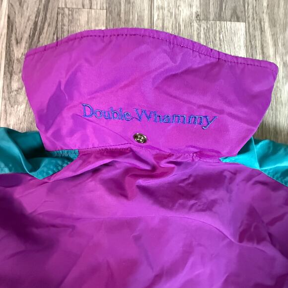 Columbia Sportswear “Double Whammy” Colorblock Nylon Rain Jacket Ladies L - Picture 5 of 7